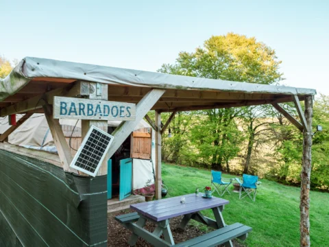Hill Farm Tintern Yurt Glamping Accommodation.