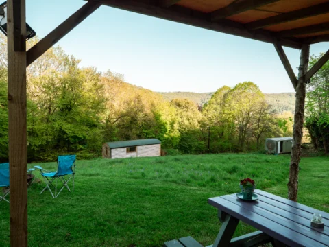 Hill Farm Tintern Yurt Glamping Accommodation.