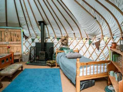 Hill Farm Tintern Yurt Glamping Accommodation.